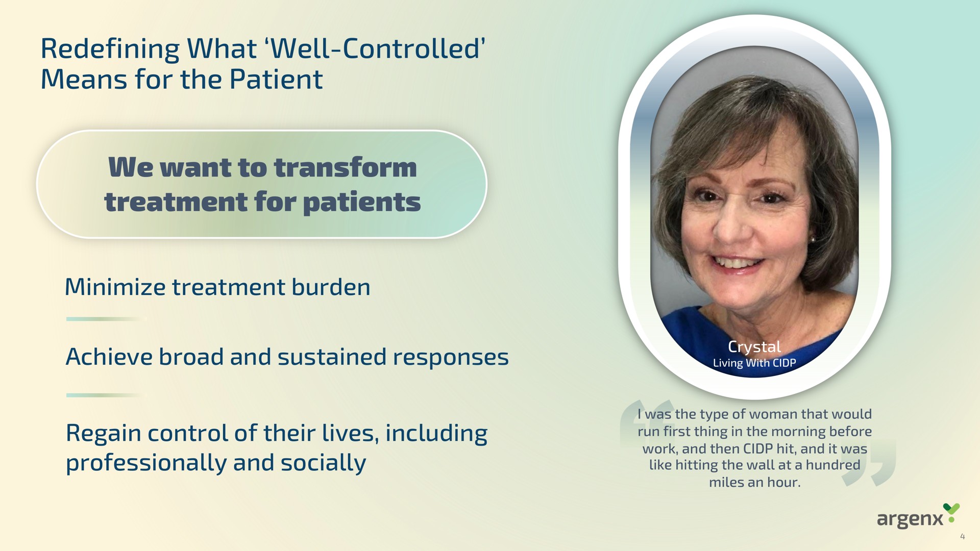 redefining what well controlled means for the patient we want to transform treatment for patients | argenx SE
