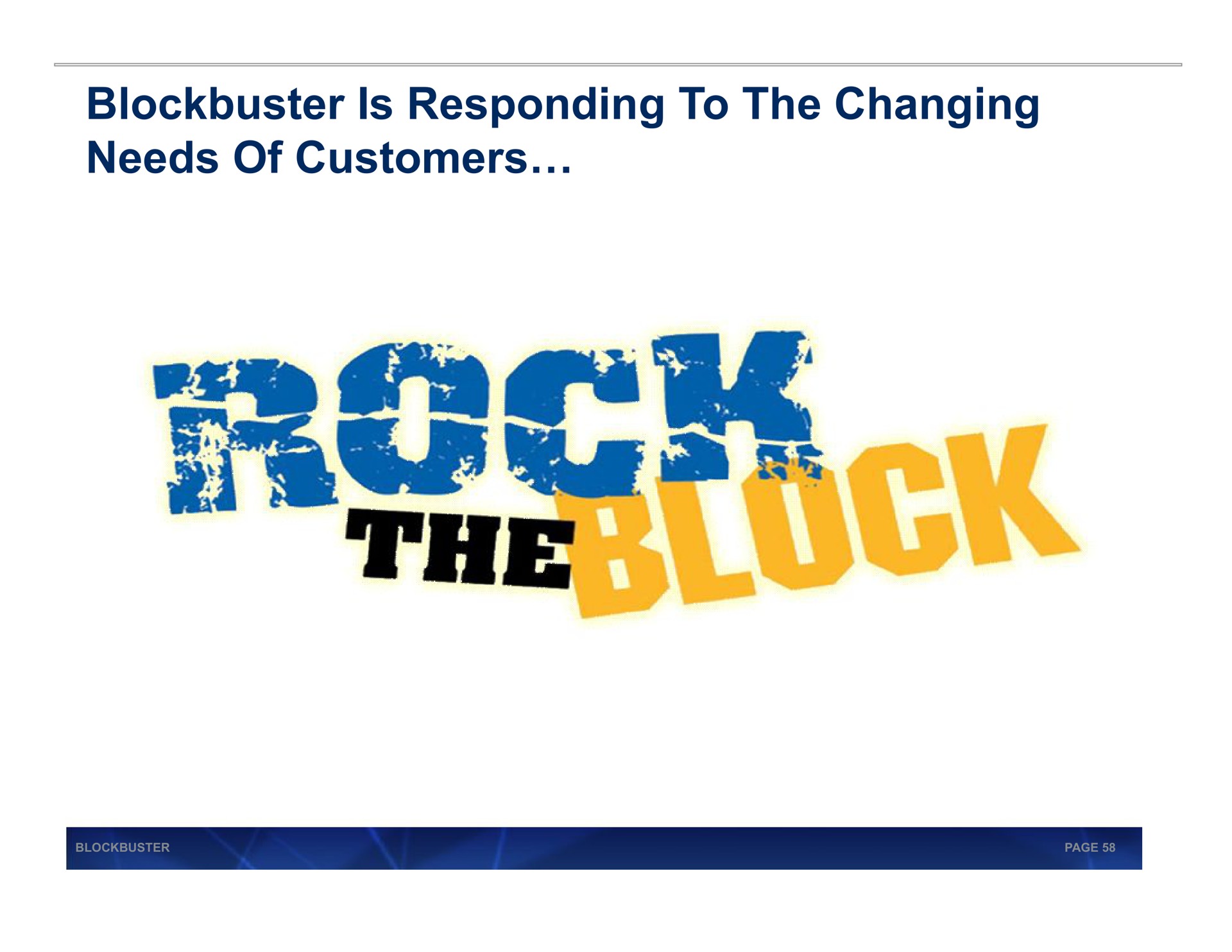 blockbuster is responding to the changing needs of customers | Blockbuster Video