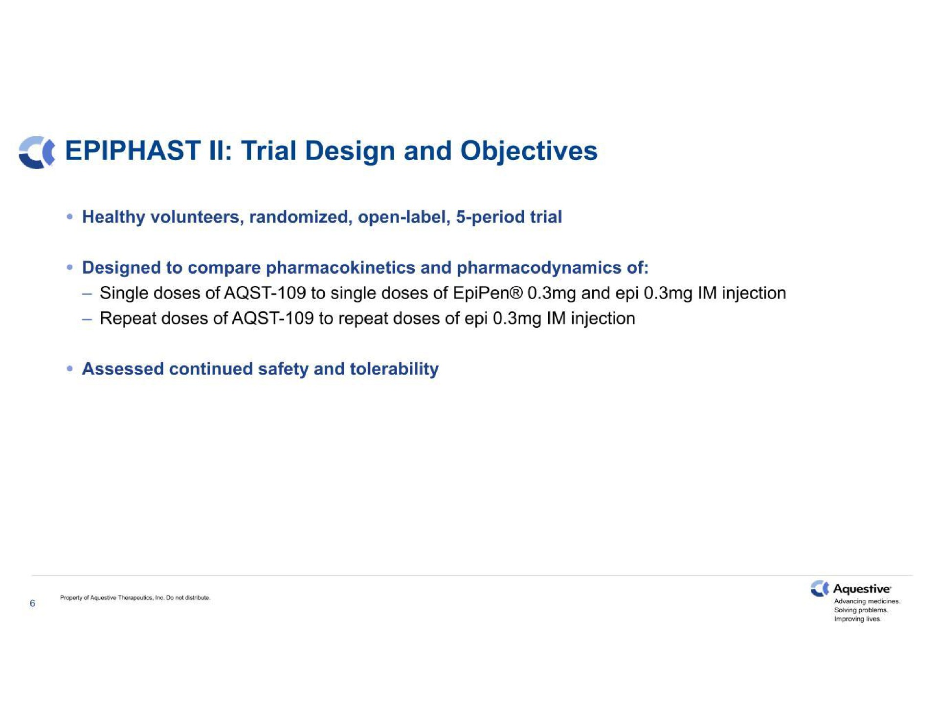 trial design and objectives | Aquestive Therapeutics