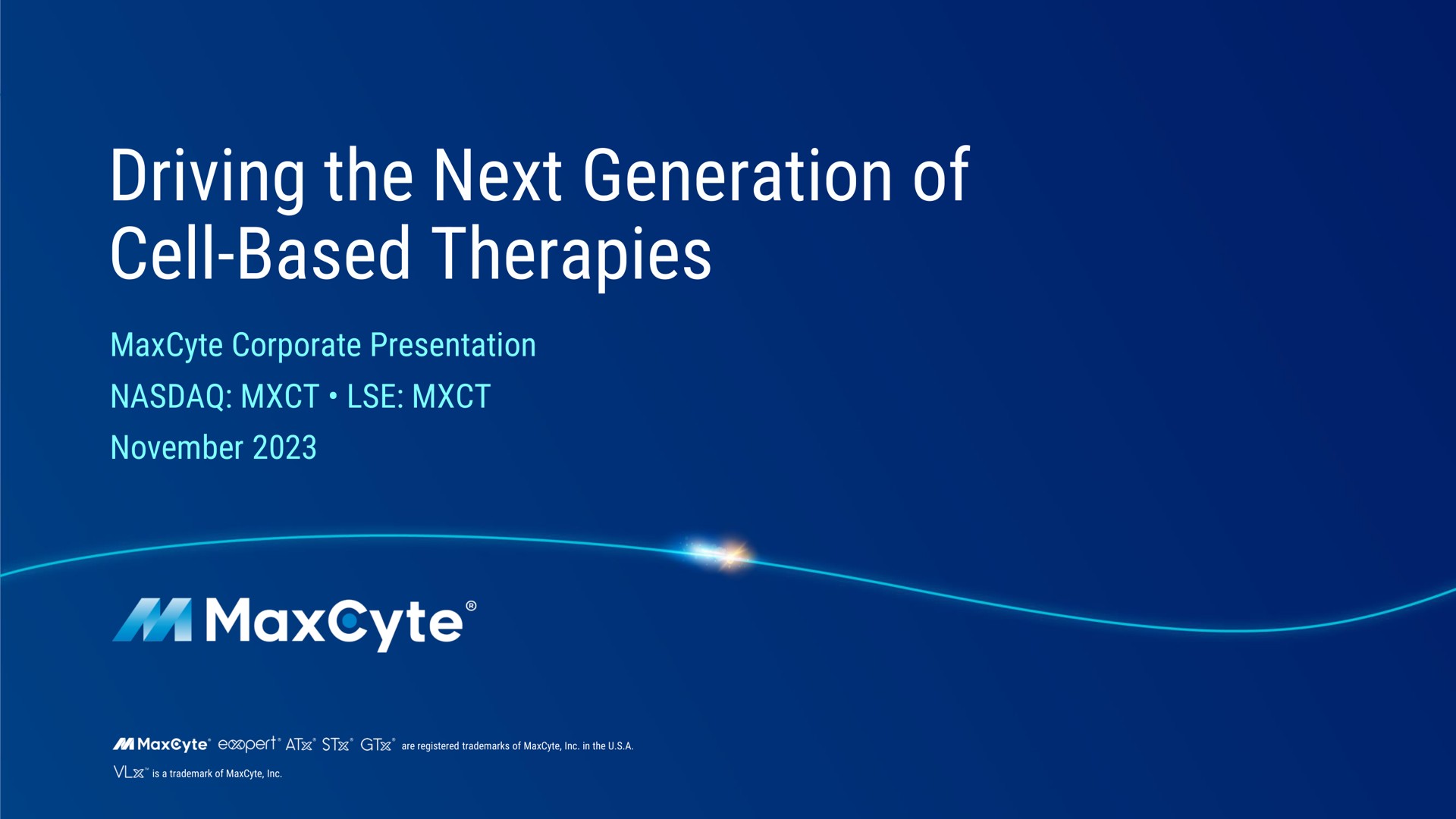 driving the next generation of cell based therapies ante | MaxCyte