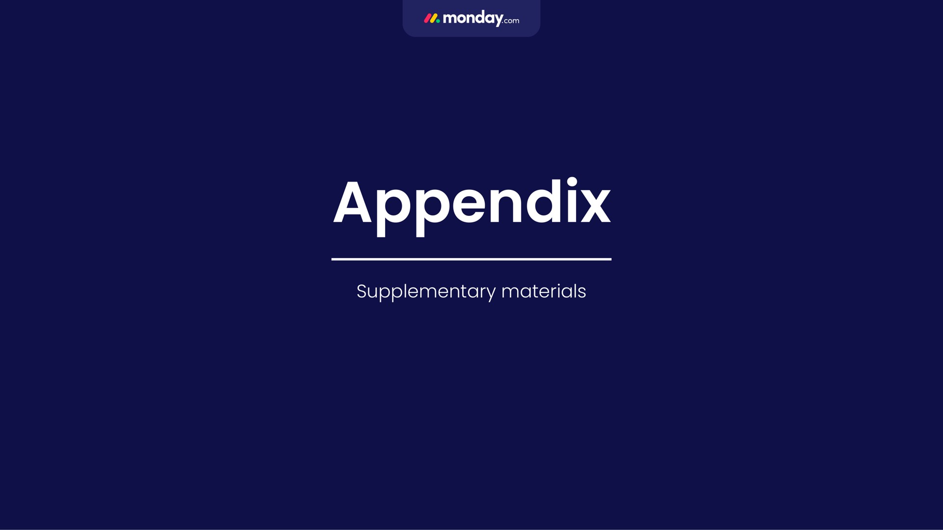 appendix | monday.com