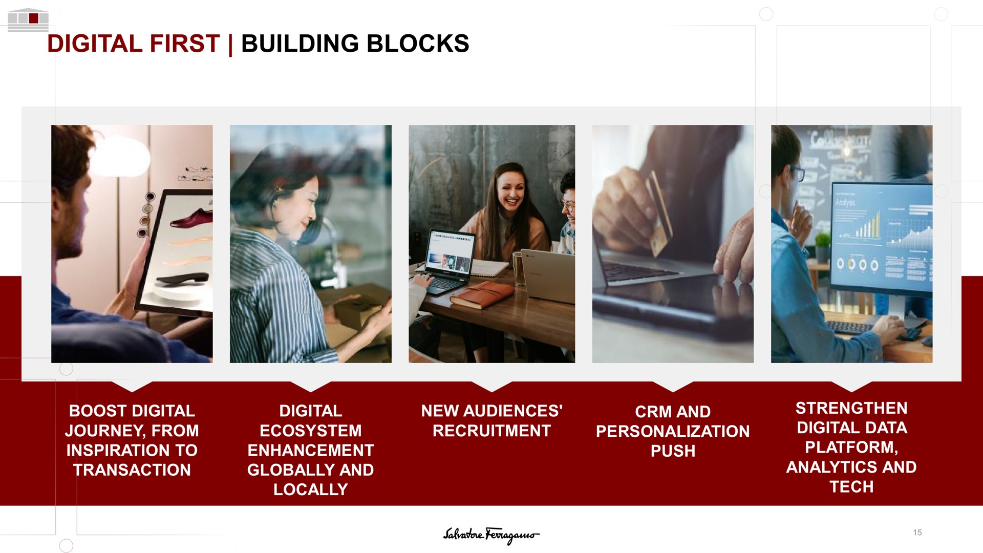 digital first building blocks | Salvatore Ferragamo