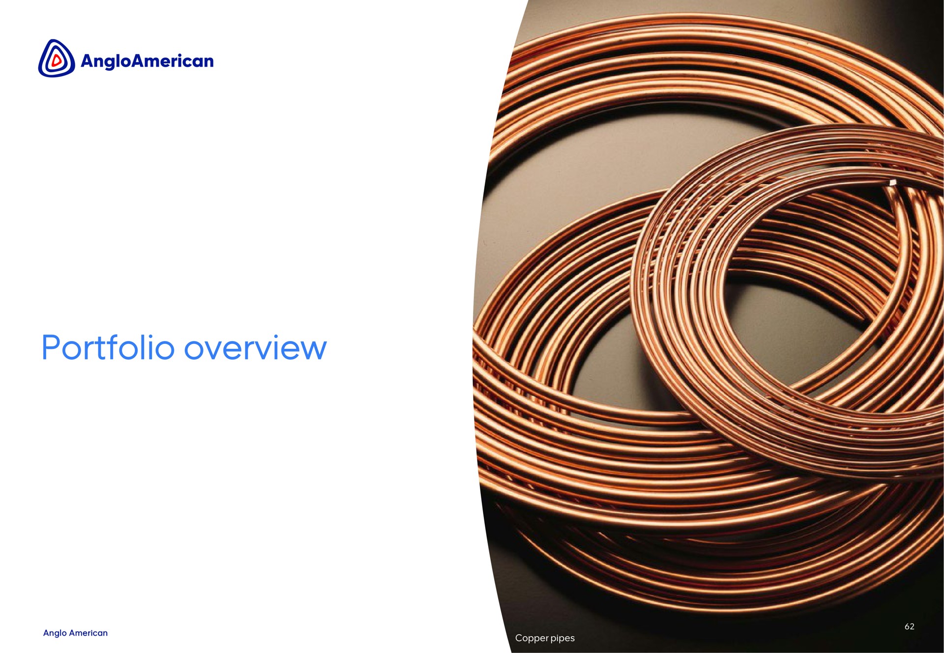 portfolio overview copper pipes | AngloAmerican