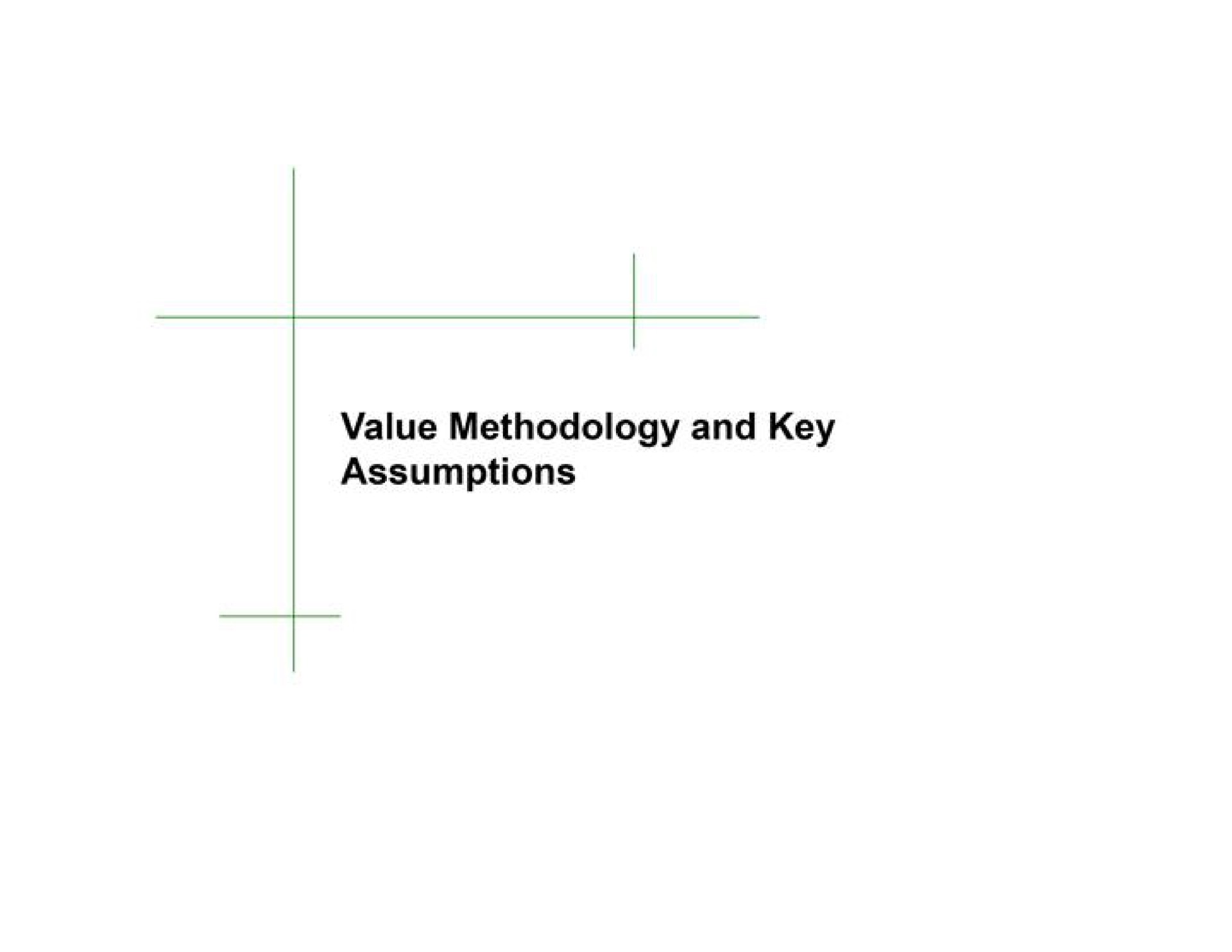 value methodology and key assumptions | TD Securities