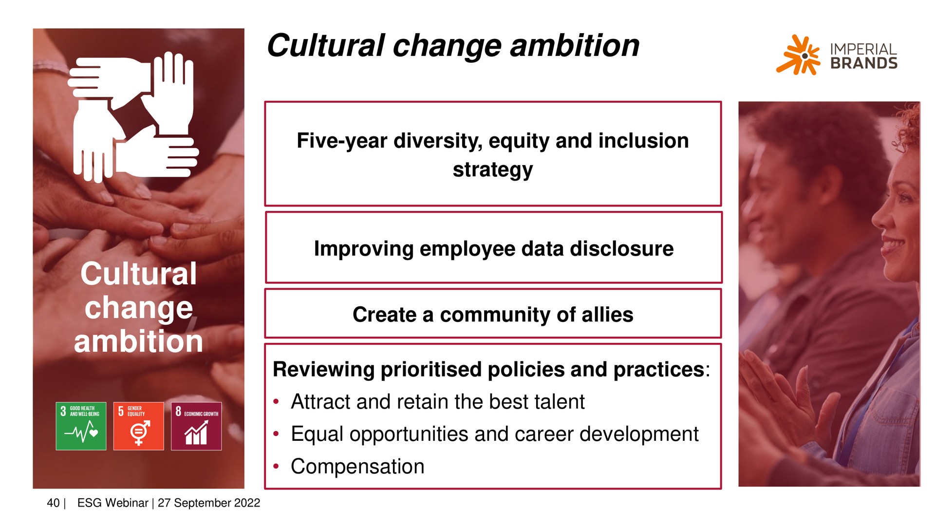 cultural change ambition cultural change ambition | Imperial Brands