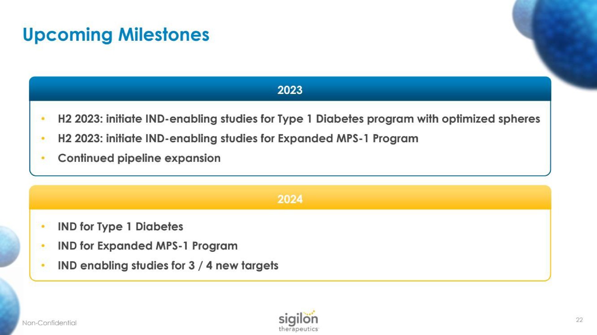 upcoming milestones | Sigilon Therapeutics