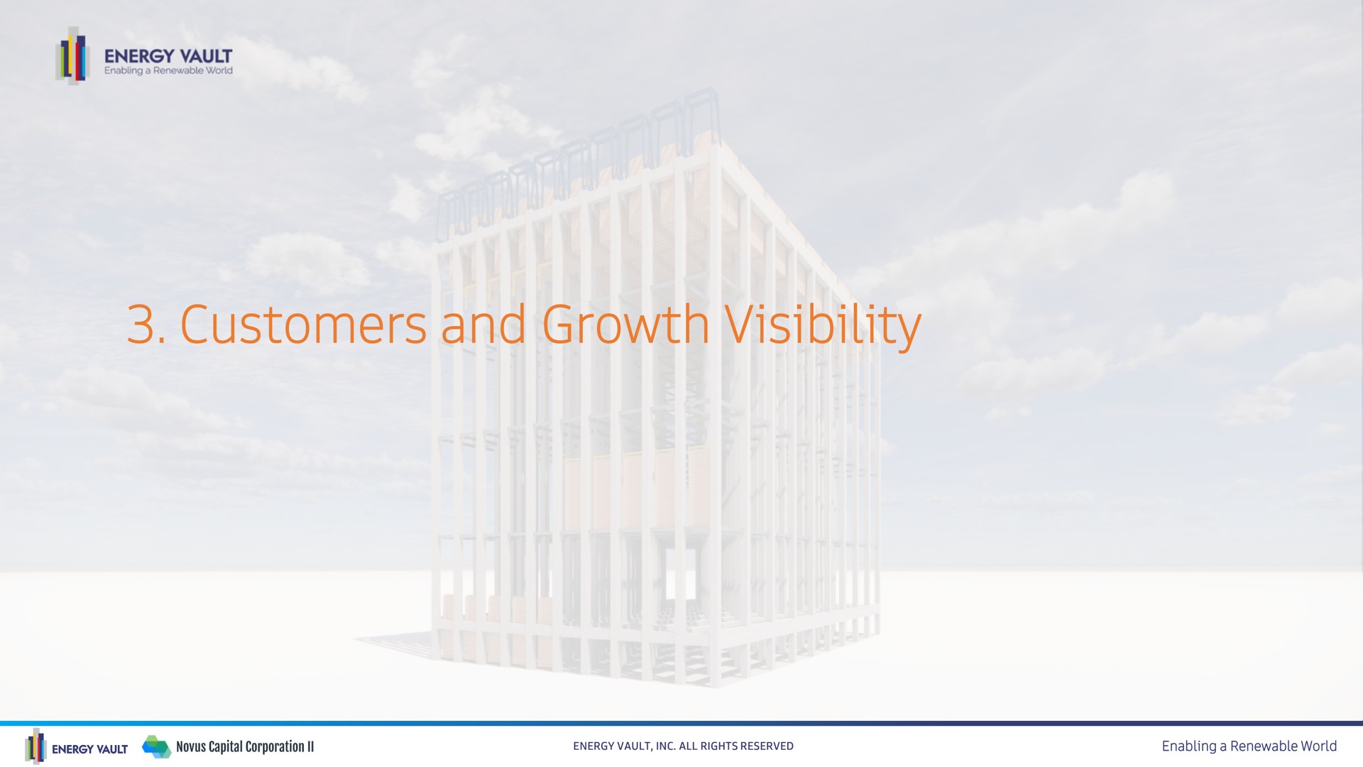 customers and growth visibility | Energy Vault
