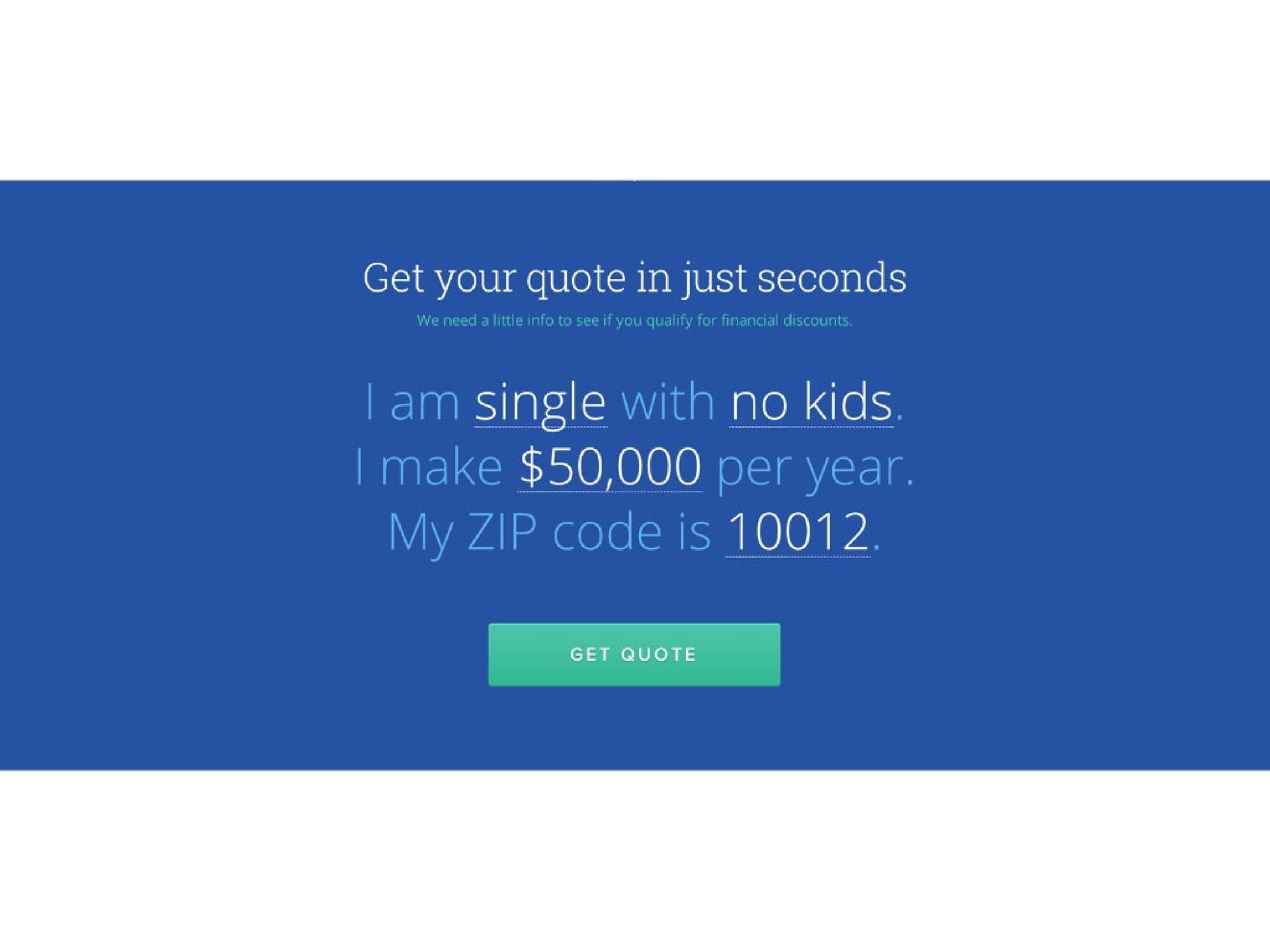get your quote just seconds single with no am make per year my zip code is get quote | Oscar Health