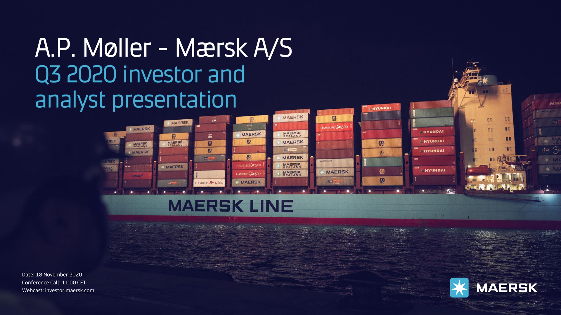 a a investor and analyst presentation me nema tome | Maersk