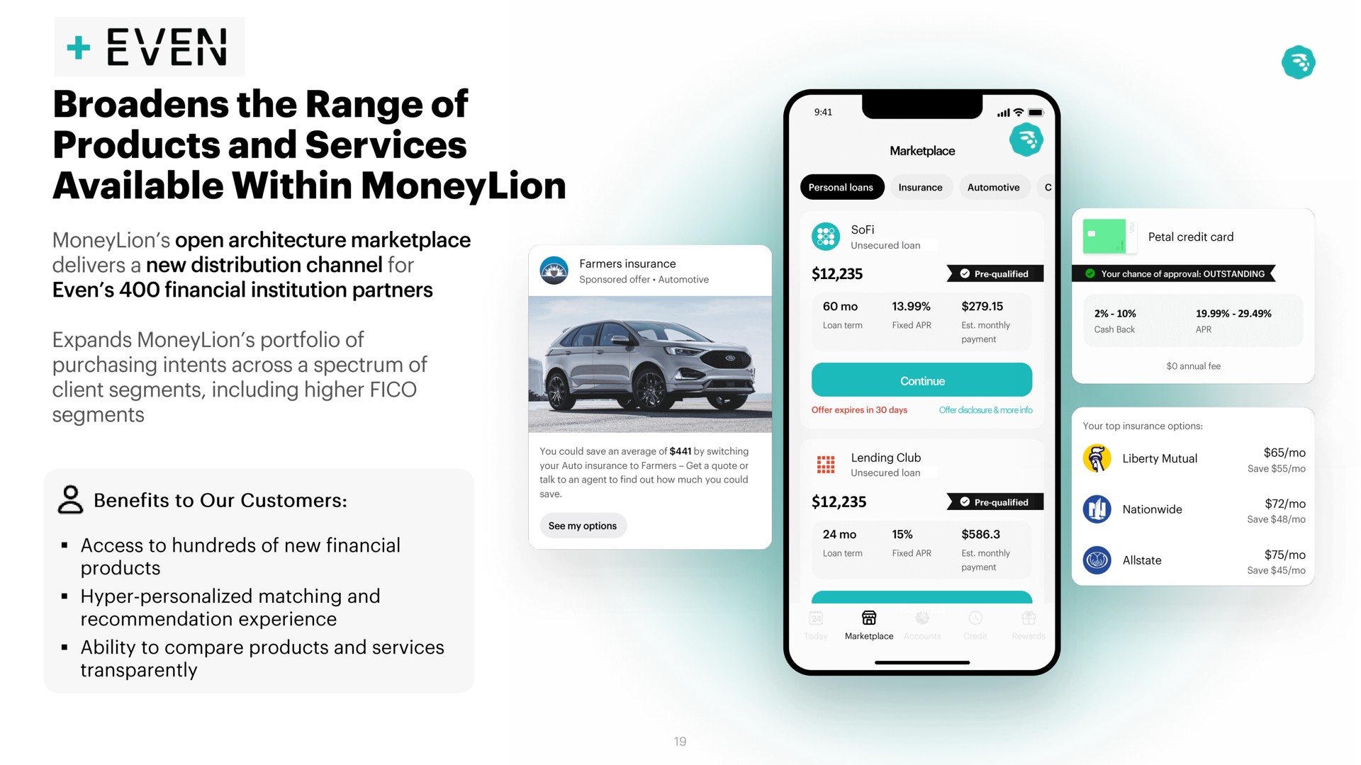broadens the range of products and services available within ean | MoneyLion