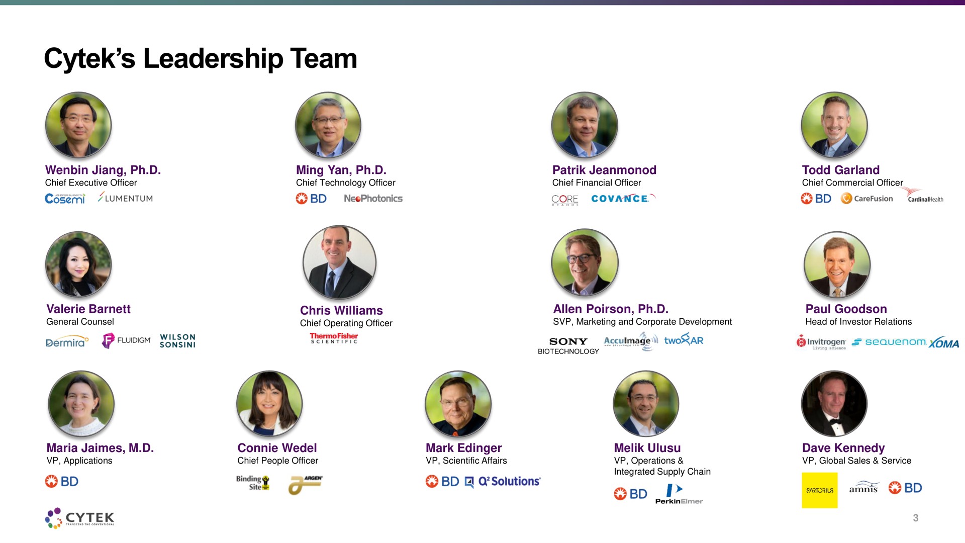 leadership team site i | Cytek