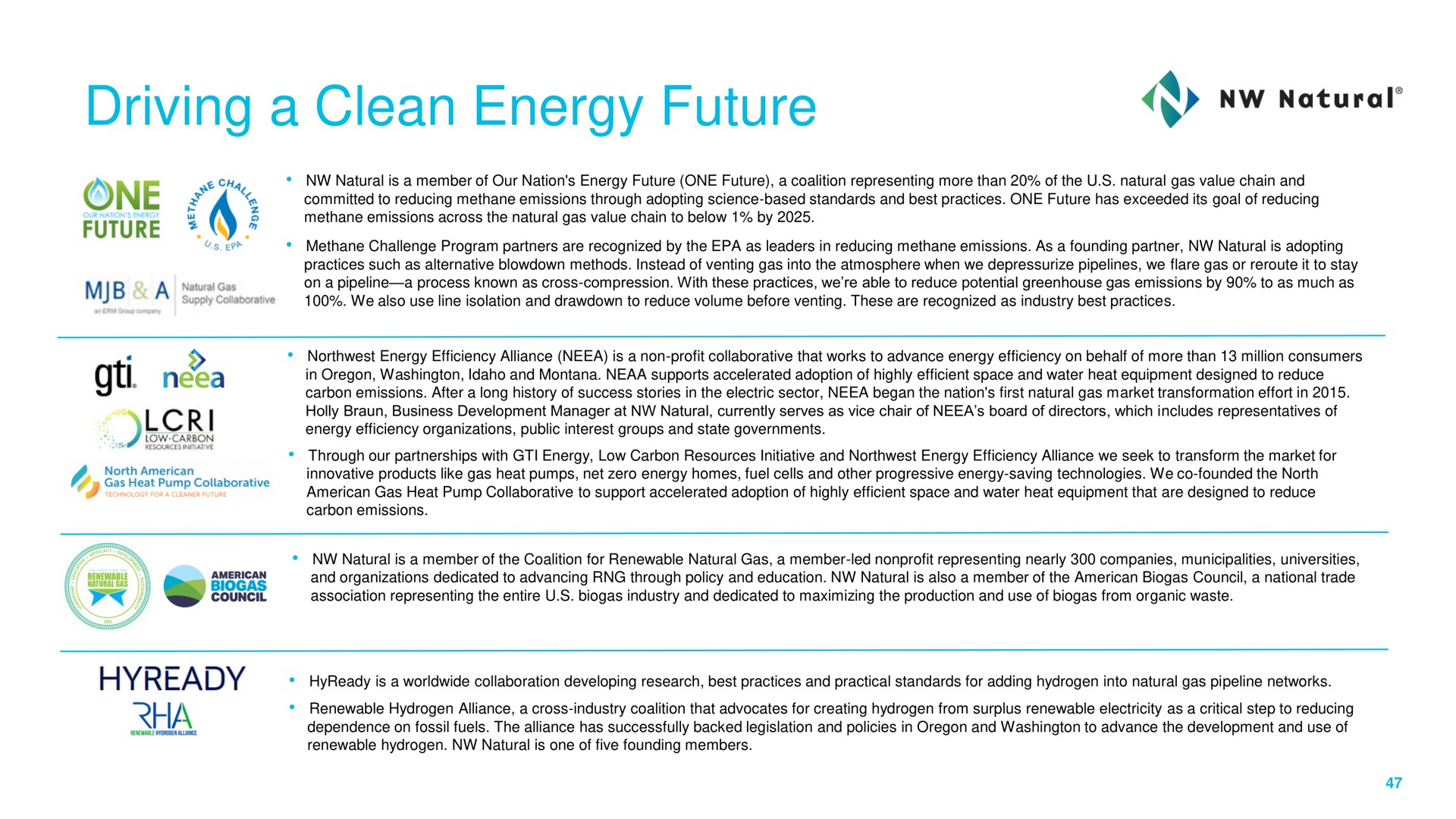 driving a clean energy future natural | NW Natural Holdings