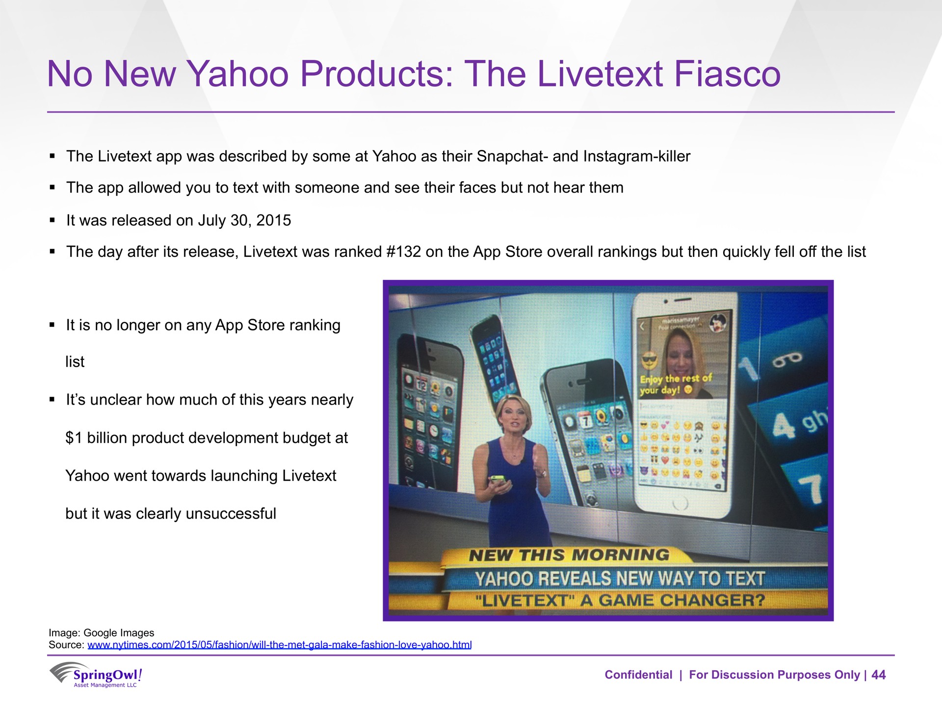 no new yahoo products the fiasco | SpringOwl