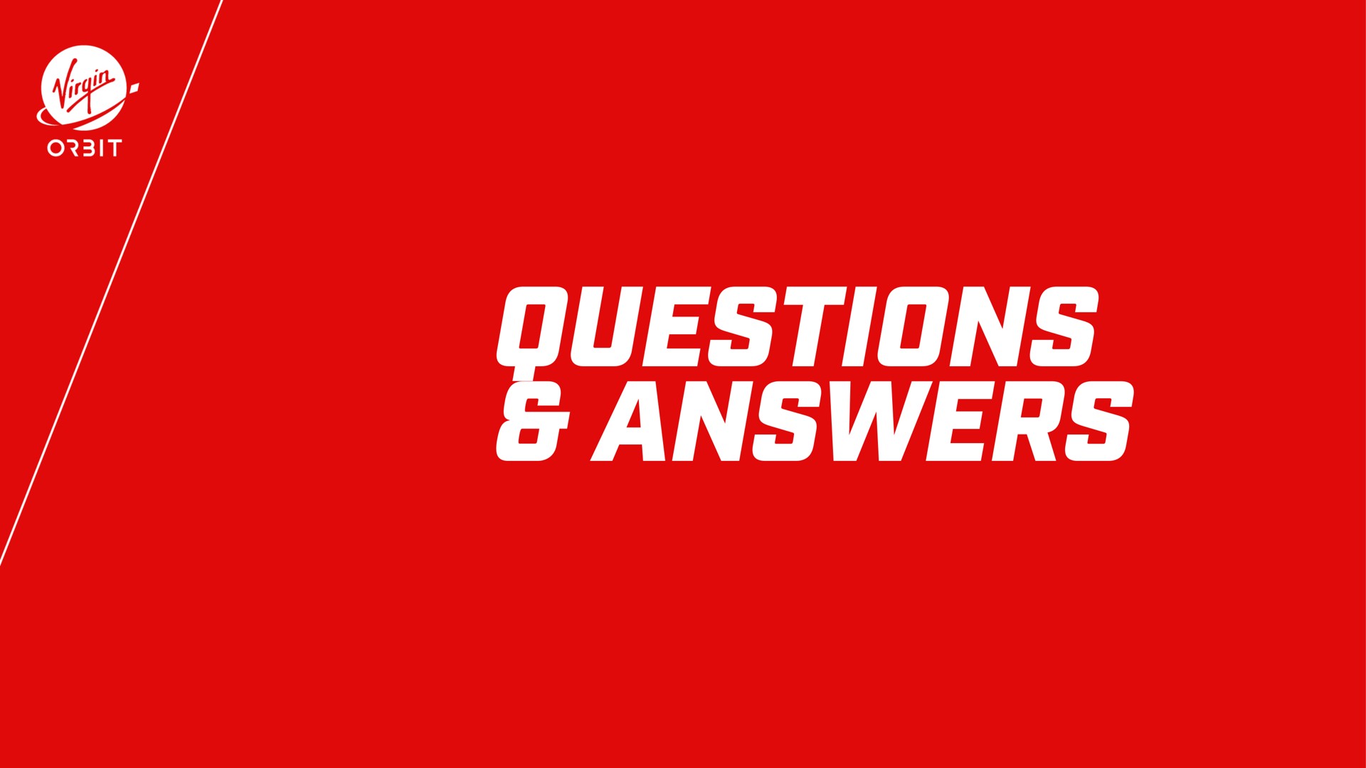 questions answers a a me at | Virgin Orbit