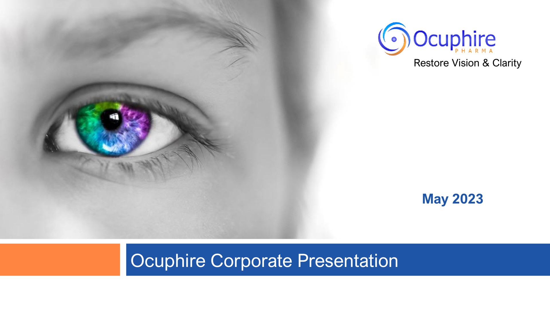 may corporate presentation | Ocuphire Pharma