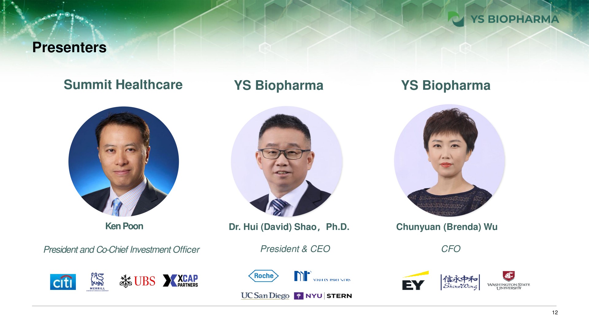 presenters summit | YS Biopharma