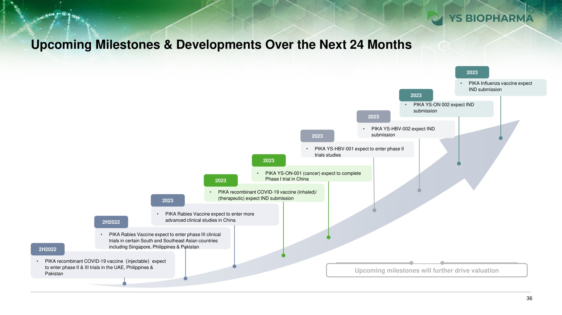upcoming milestones developments over the next months | YS Biopharma