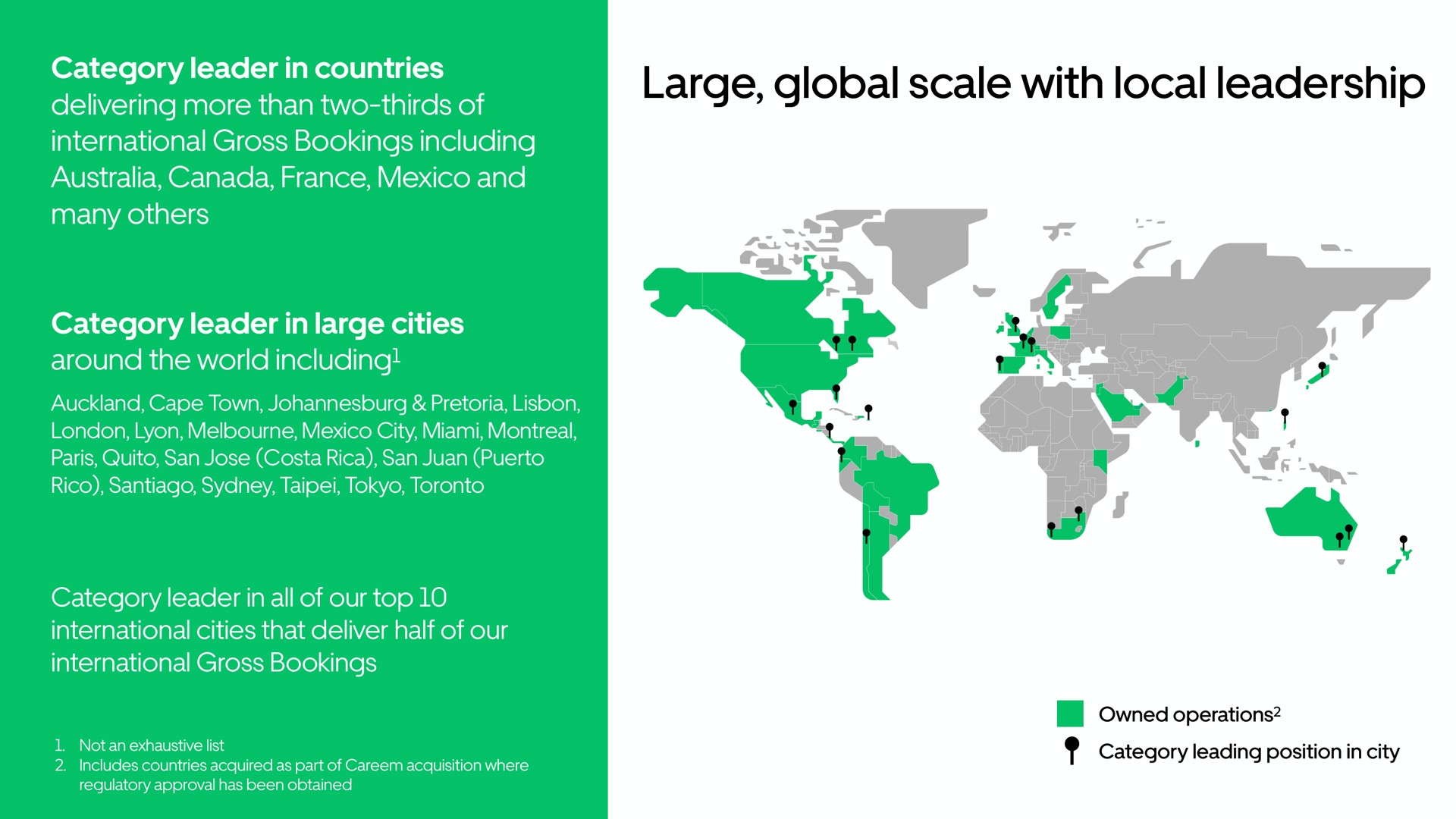 large global scale with local leadership | Uber