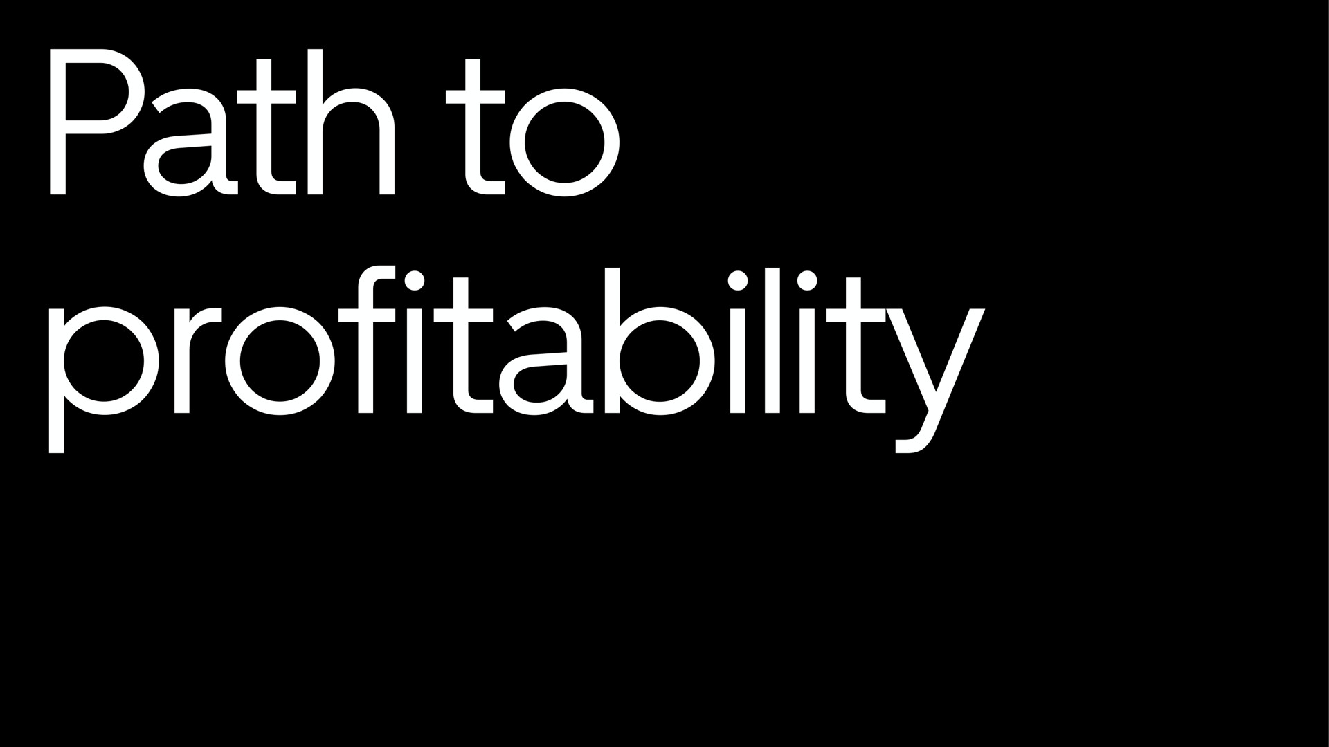 path to profitability | Uber