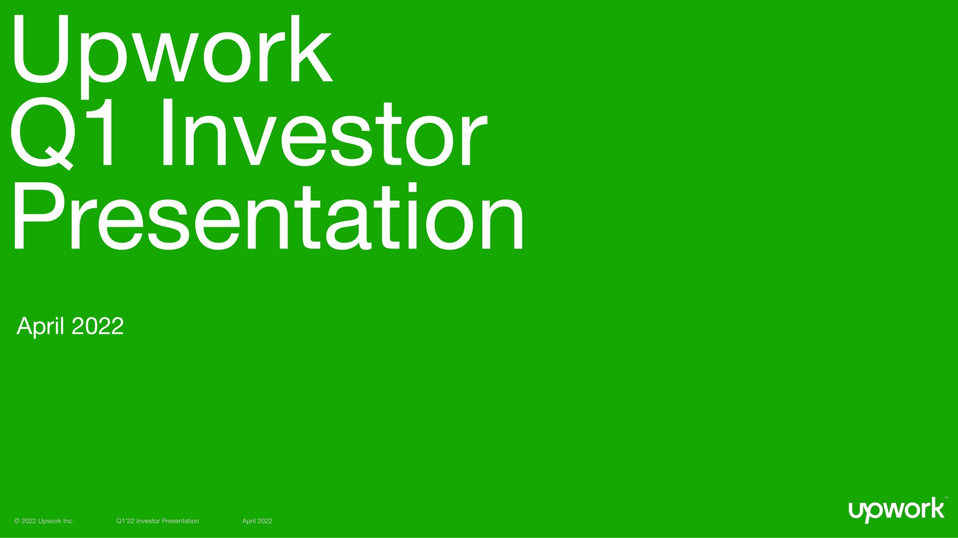 upwork investor presentation vol a | Upwork