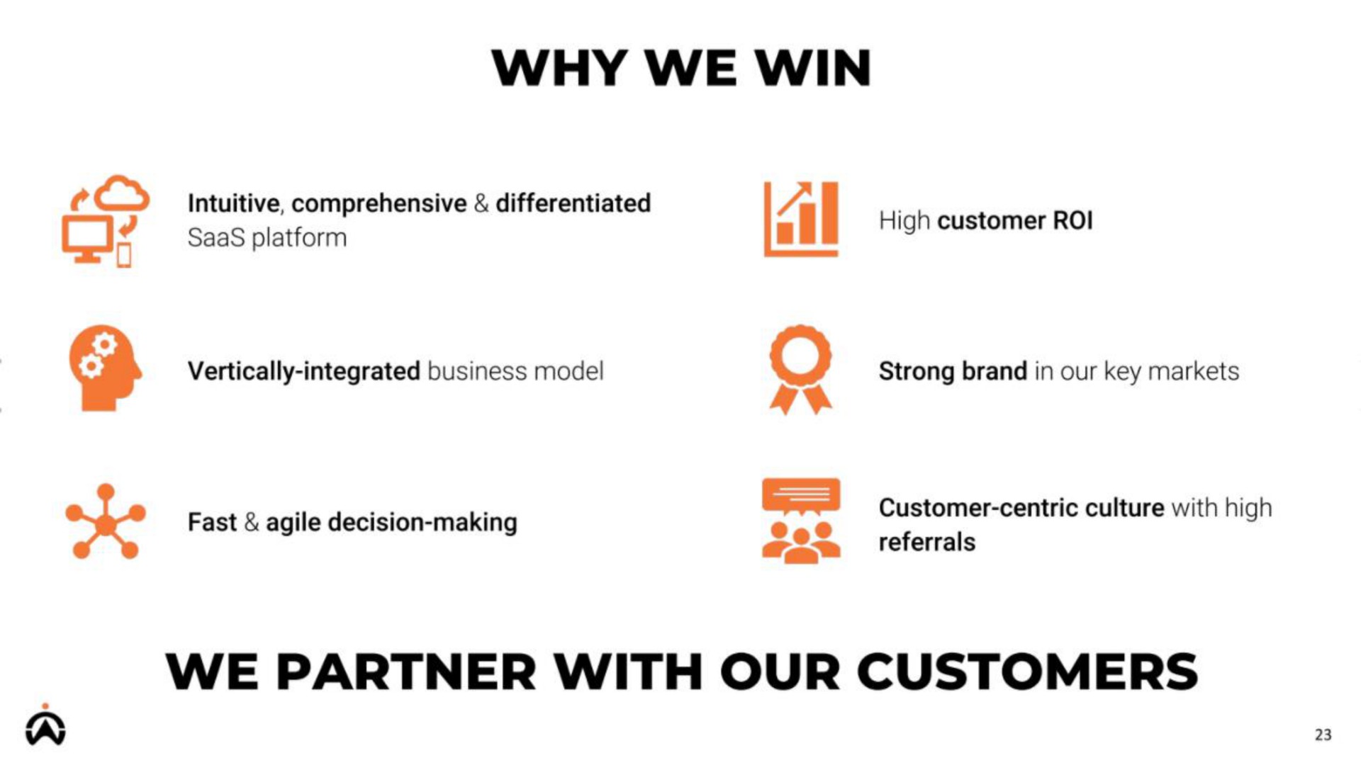 why we win we partner with our customers | Karooooo