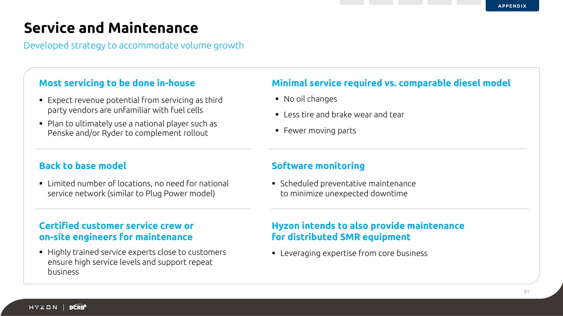 service and maintenance | Hyzon