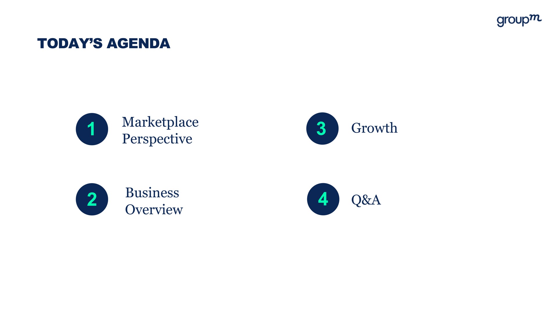today agenda perspective growth business overview a group | WPP