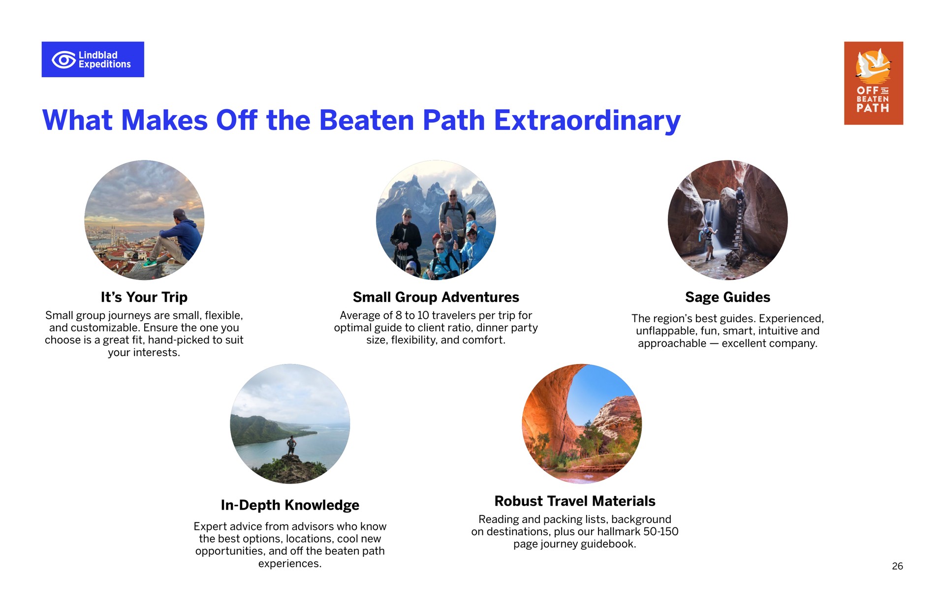 what makes off the beaten path extraordinary | Lindblad