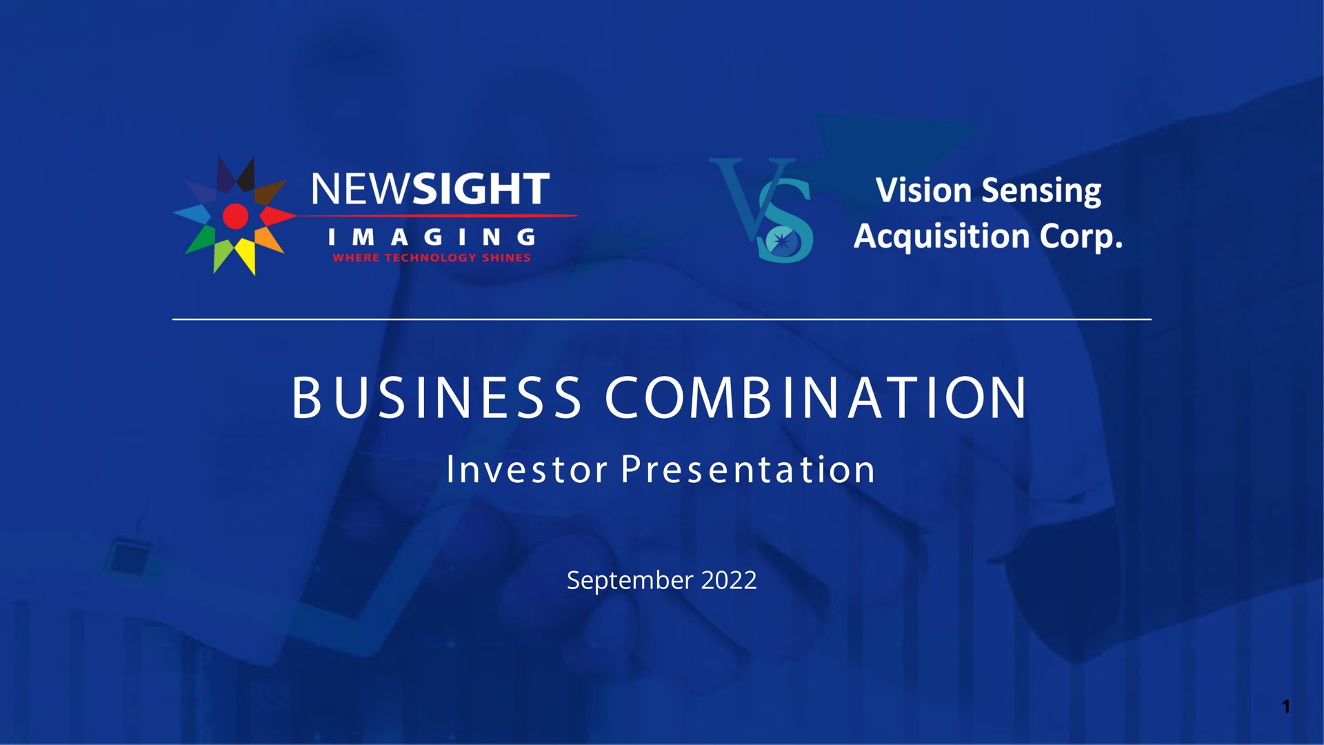 us comb ion tor imaging vision sensing acquisition corp business combination investor presentation | Newsight Imaging