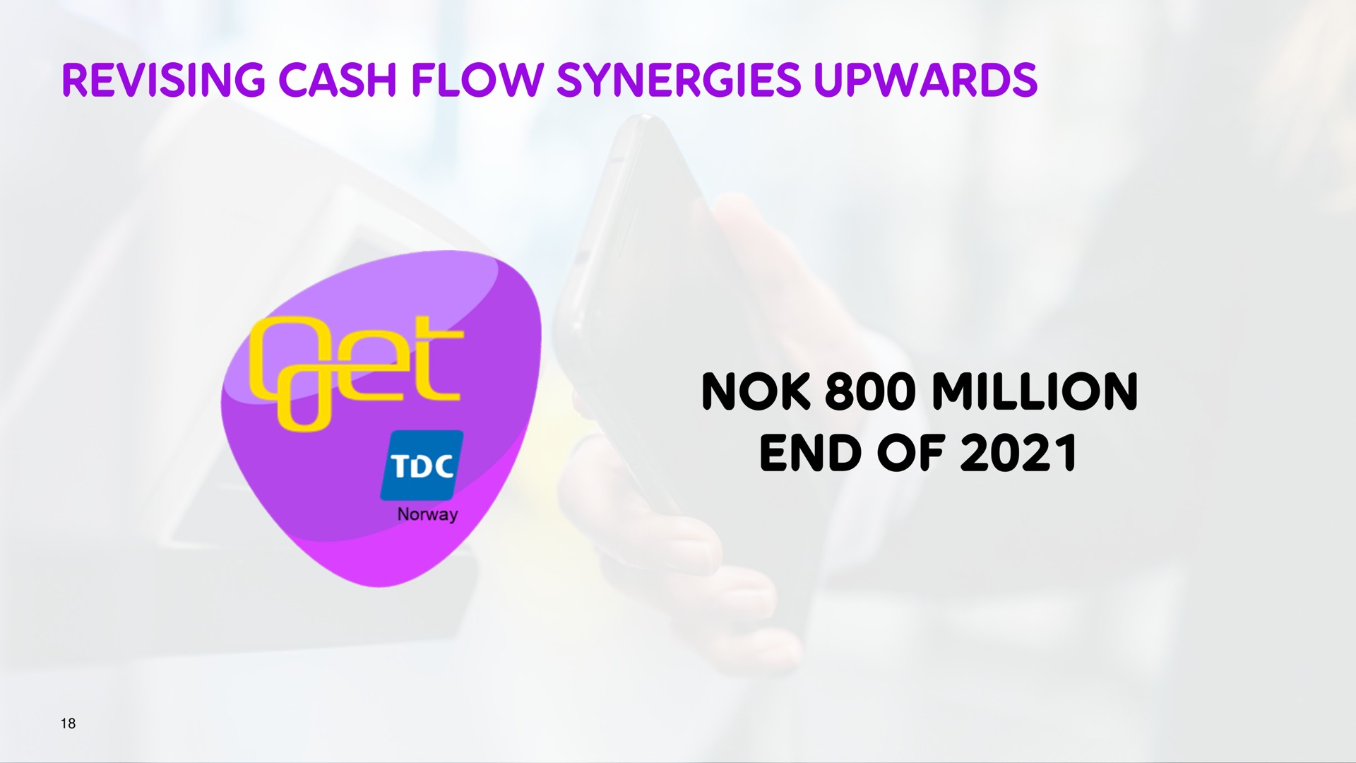 revising cash flow synergies upwards million end of | Telia Company