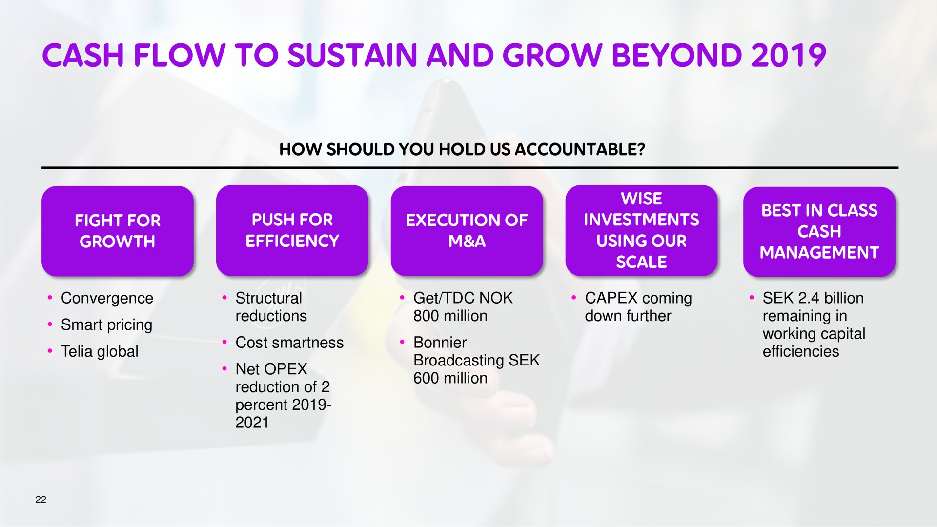 cash flow to sustain and grow beyond | Telia Company