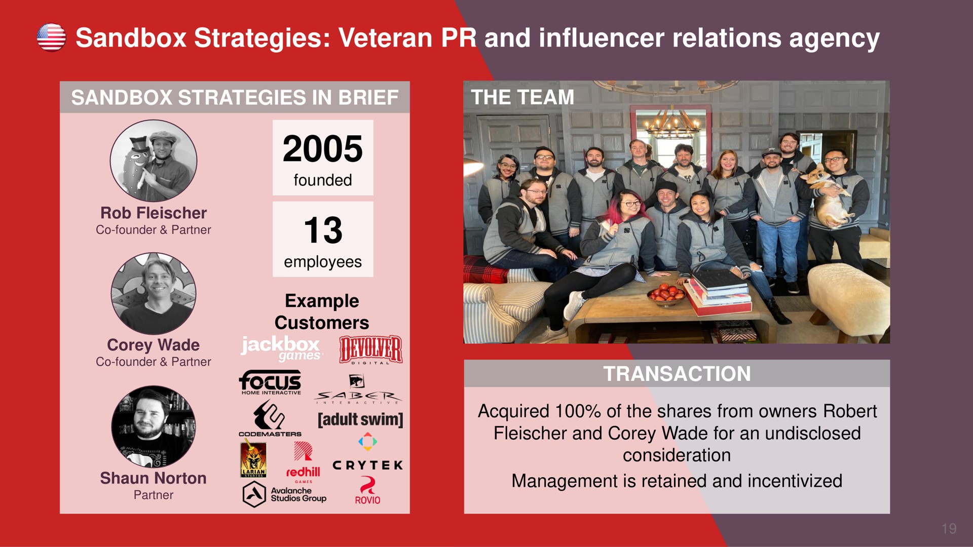 sandbox strategies veteran and influencer relations agency | Embracer Group