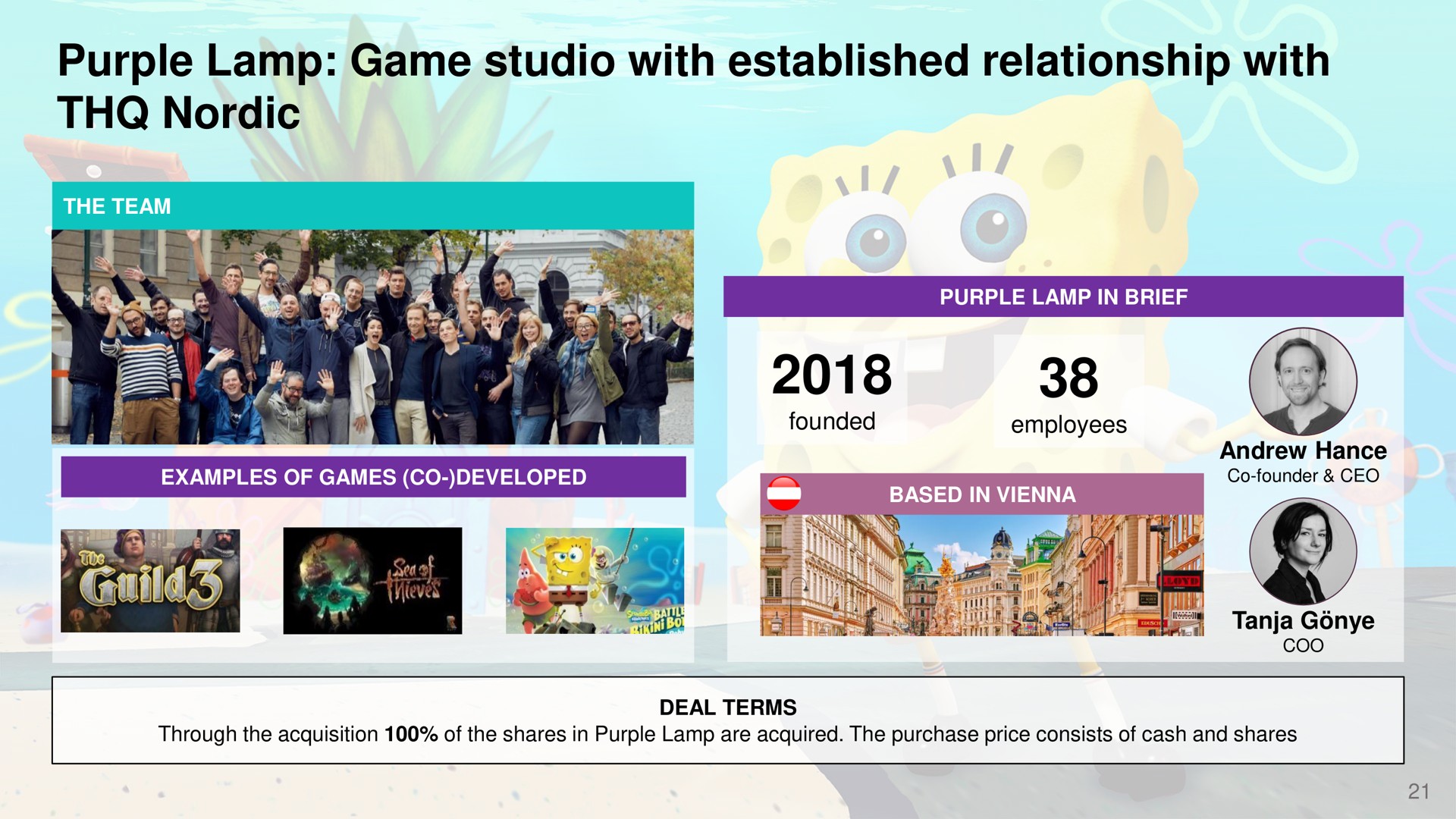 purple lamp game studio with established relationship with | Embracer Group