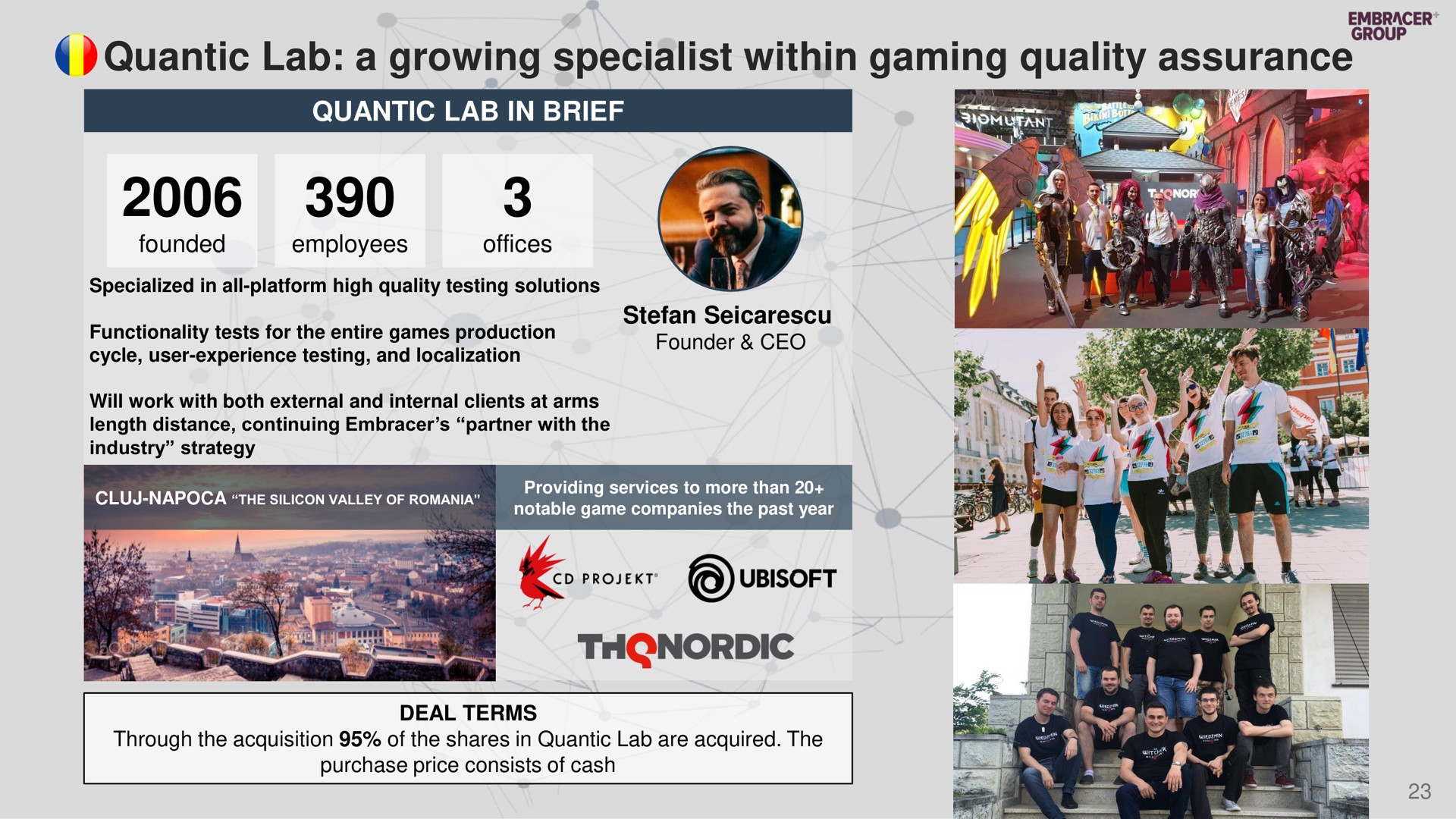 quantic lab a growing specialist within gaming quality assurance | Embracer Group