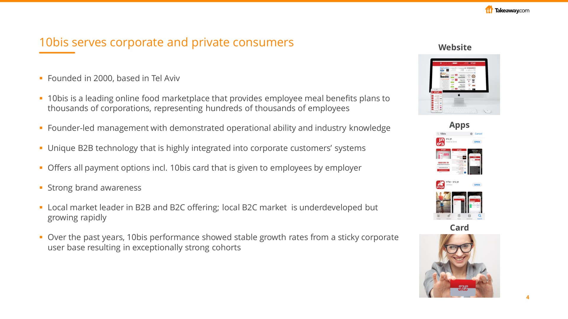 bis serves corporate and private consumers | Just Eat Takeaway.com