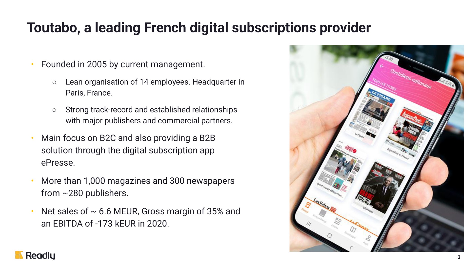 a leading digital subscriptions provider | Readly