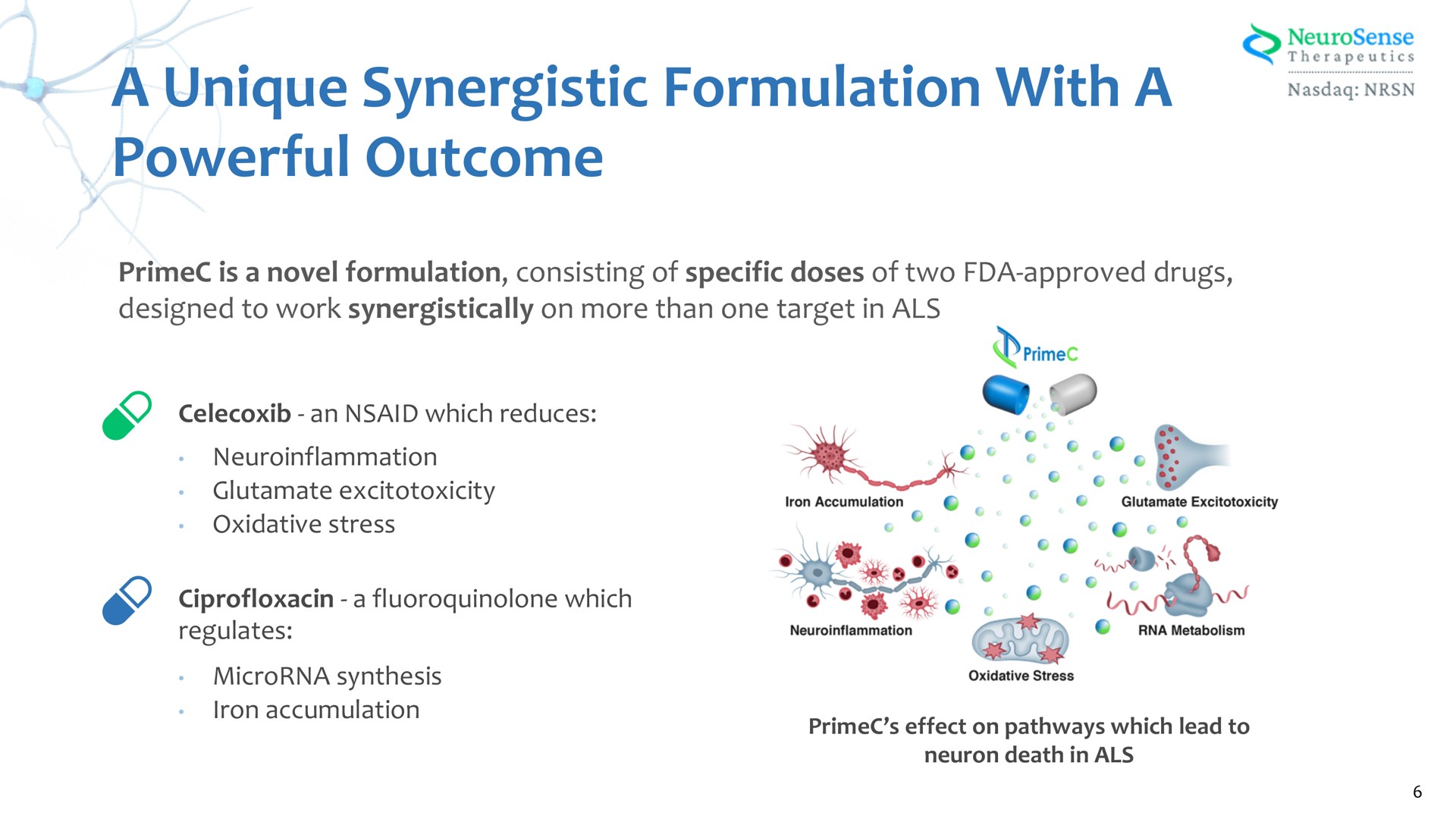 a unique synergistic formulation with a powerful outcome | NeuroSense Therapeutics