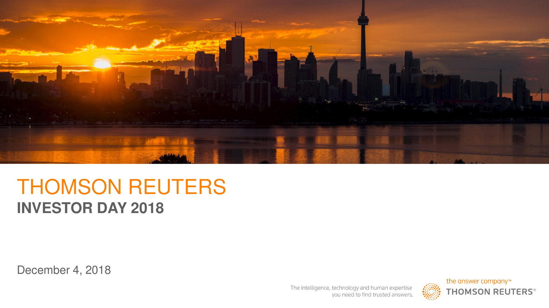 investor day | Thomson Reuters