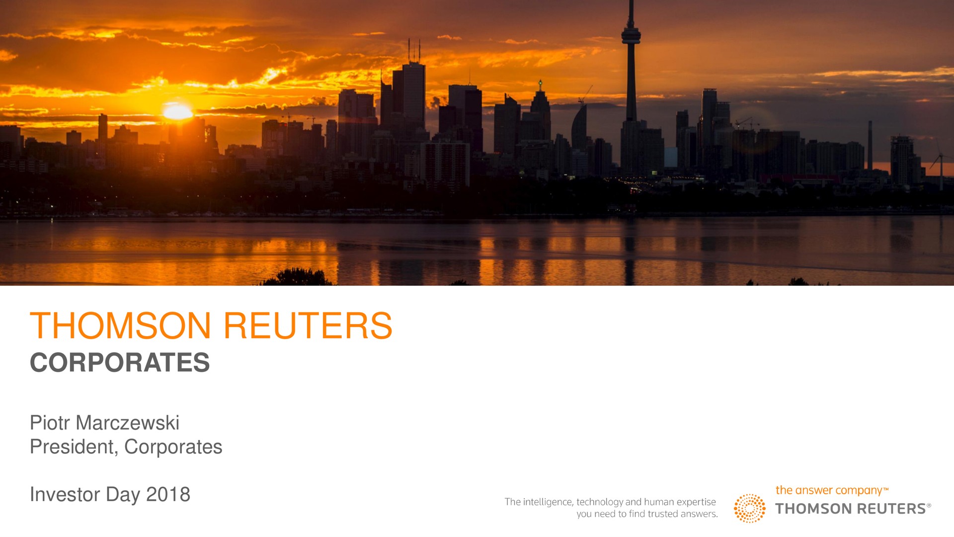 president investor day | Thomson Reuters