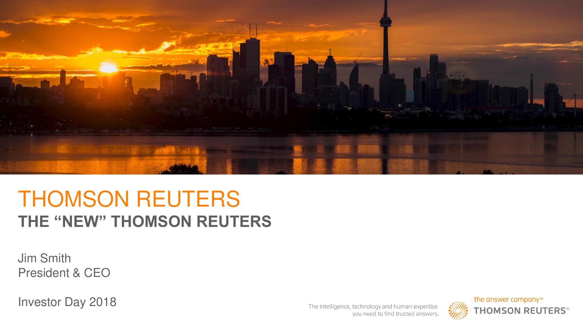 the new smith president investor day | Thomson Reuters