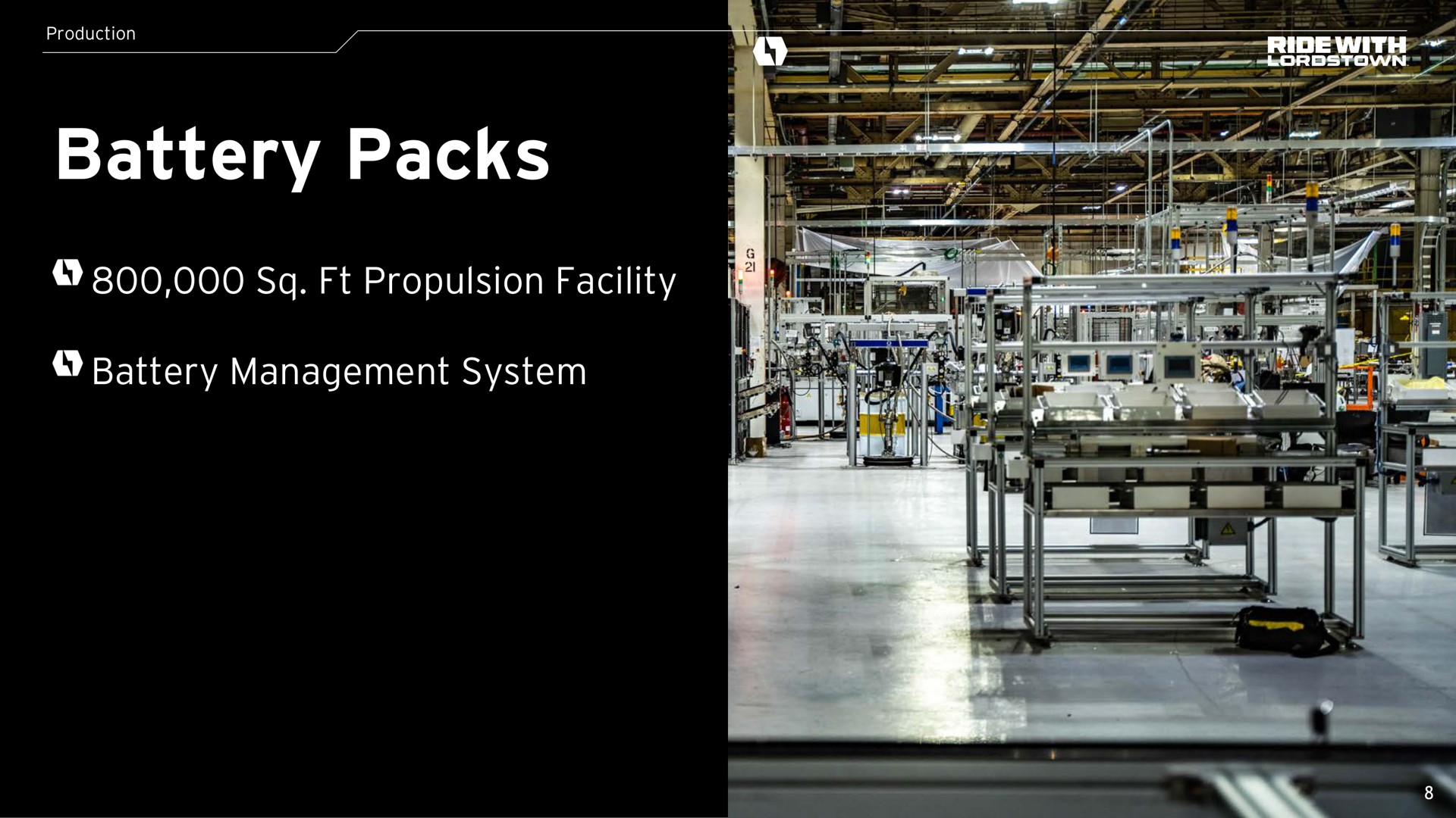 production battery packs propulsion facility battery management system at cole if i a a | Lordstown Motors