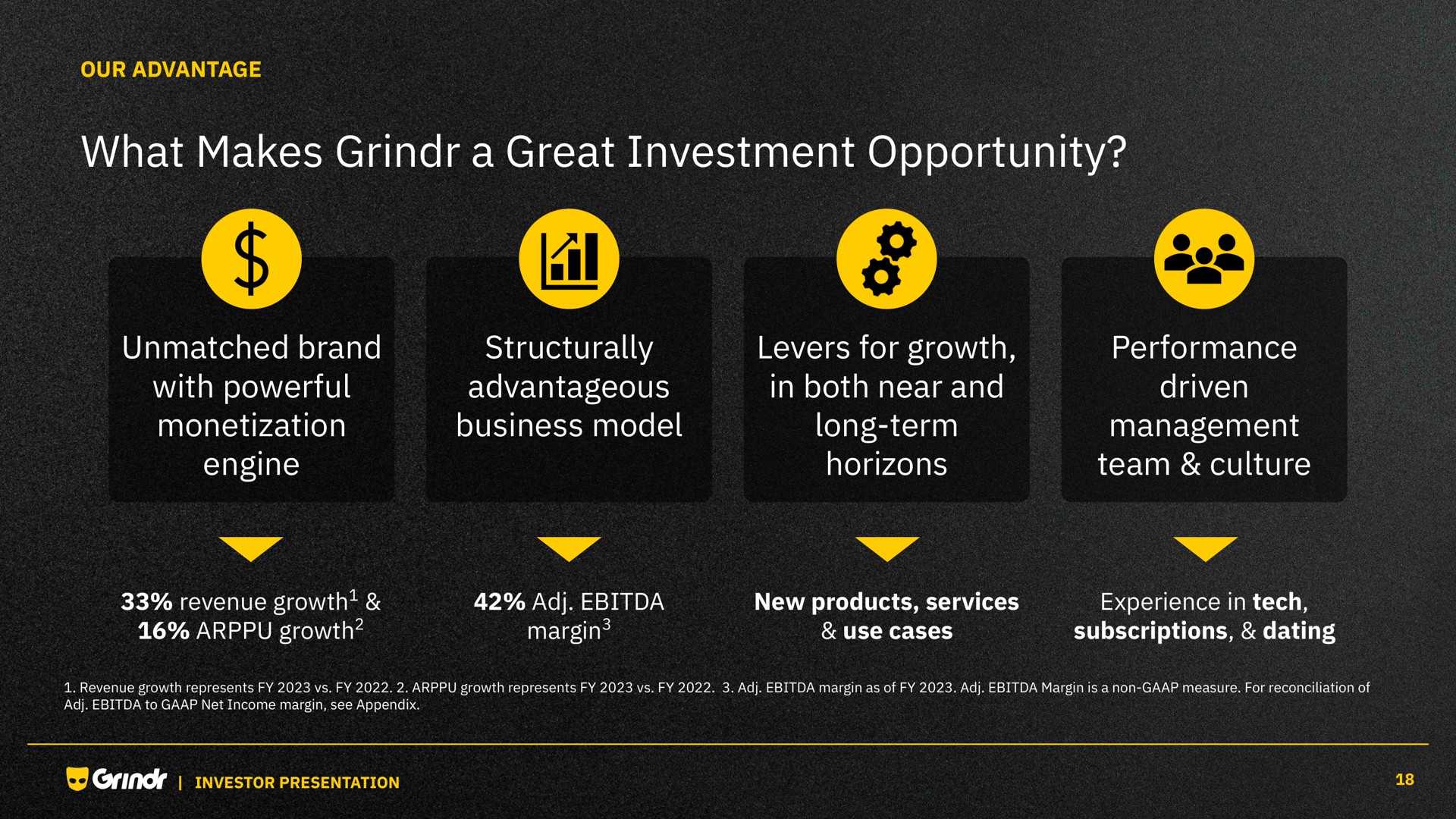 what makes a great investment opportunity | Grindr