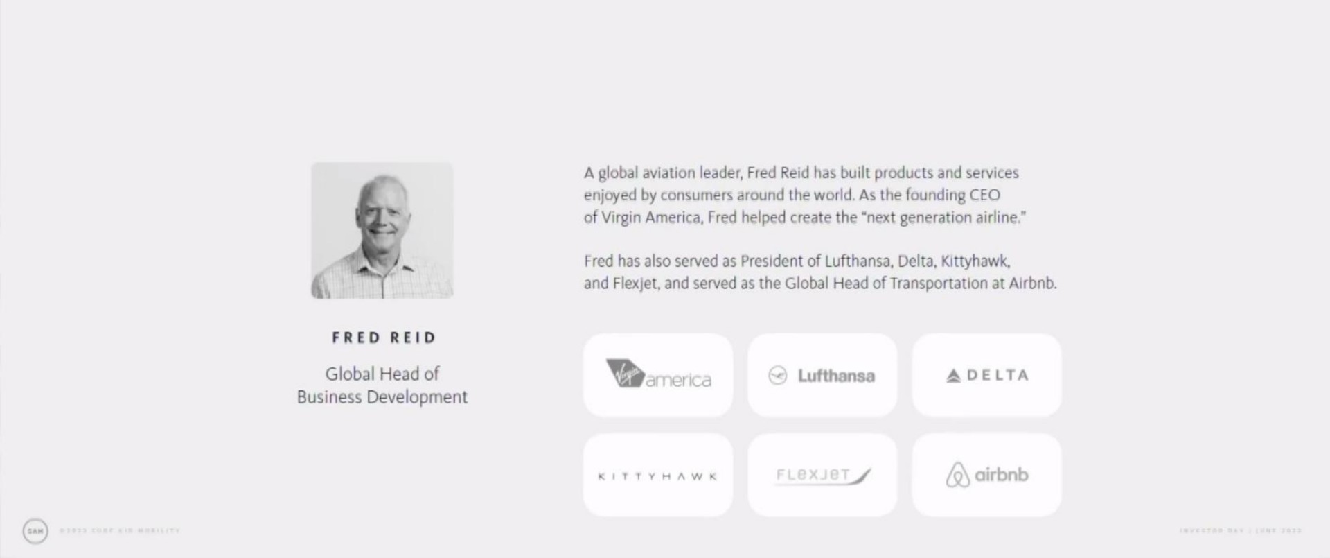 a global aviation leader has built products and services enjoyed by consumers around the world as the founding of virgin helped create the next generation has also served as president of delta and and served as the global head of transportation at global head of business development a delta kitty hawk | Surf Air