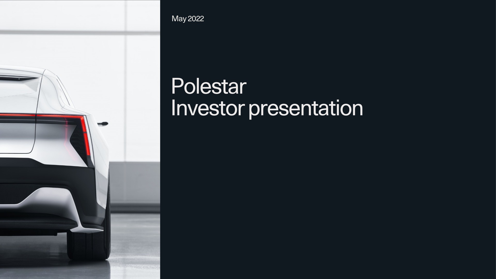 may polestar investor presentation | Polestar