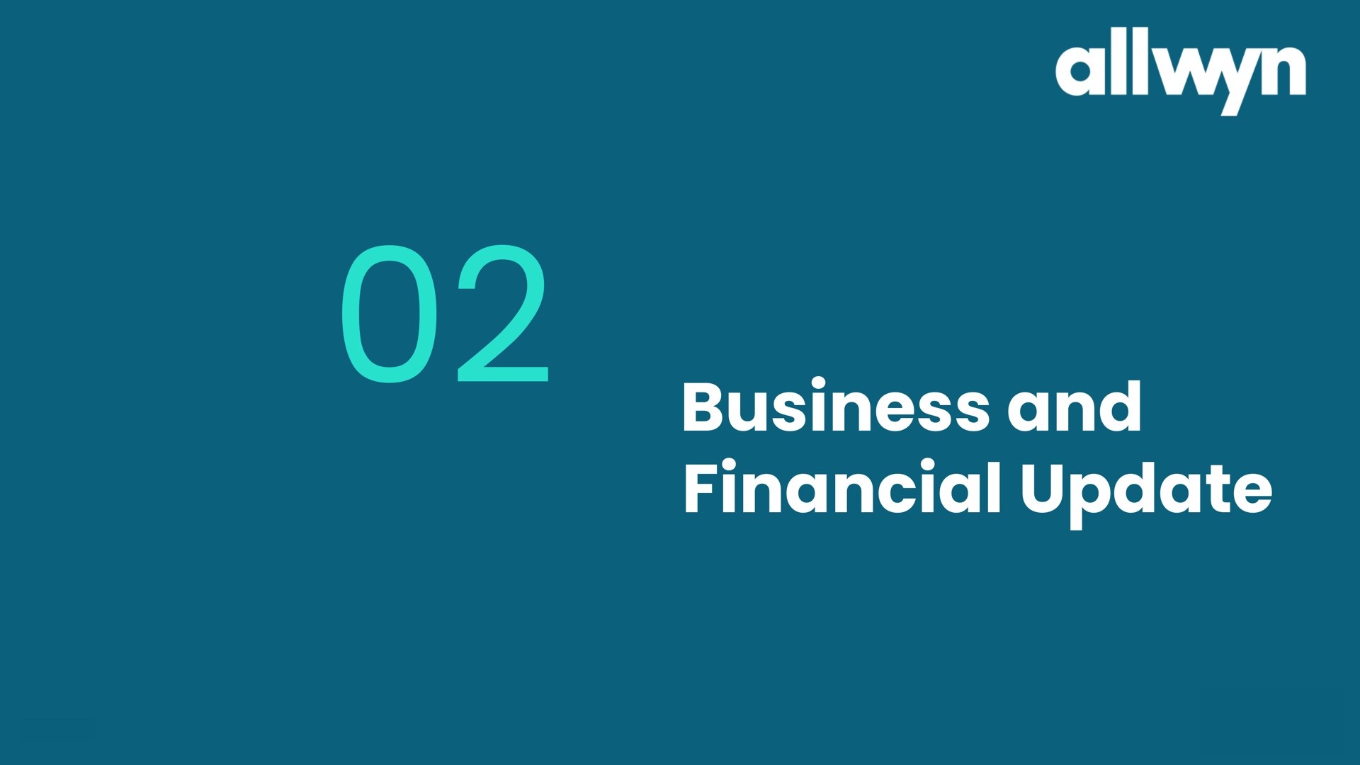 business and financial update | Allwyn