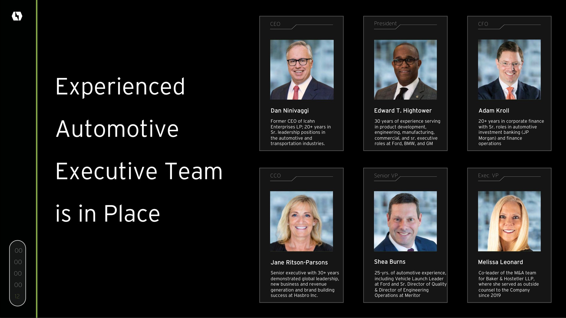 experienced automotive executive team is in place | Lordstown Motors