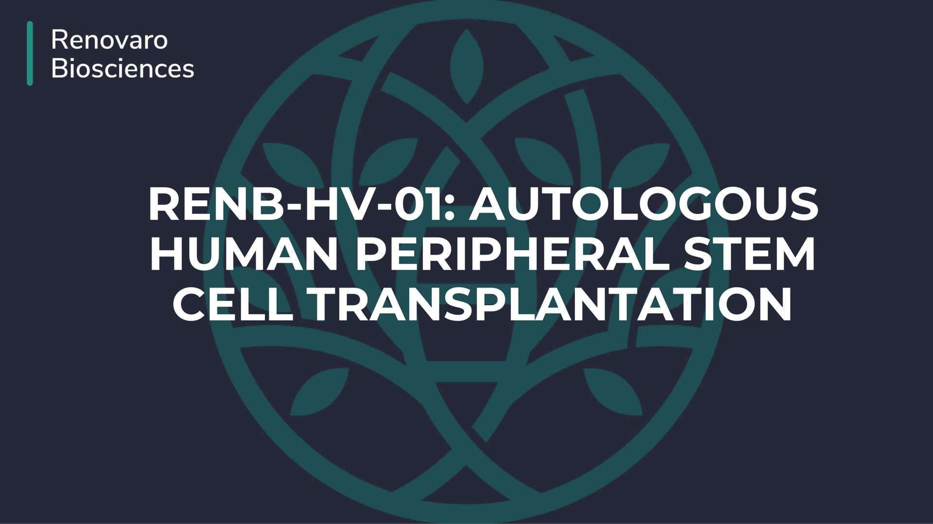 autologous human peripheral stem cell transplantation an a we | Enochian Biosciences
