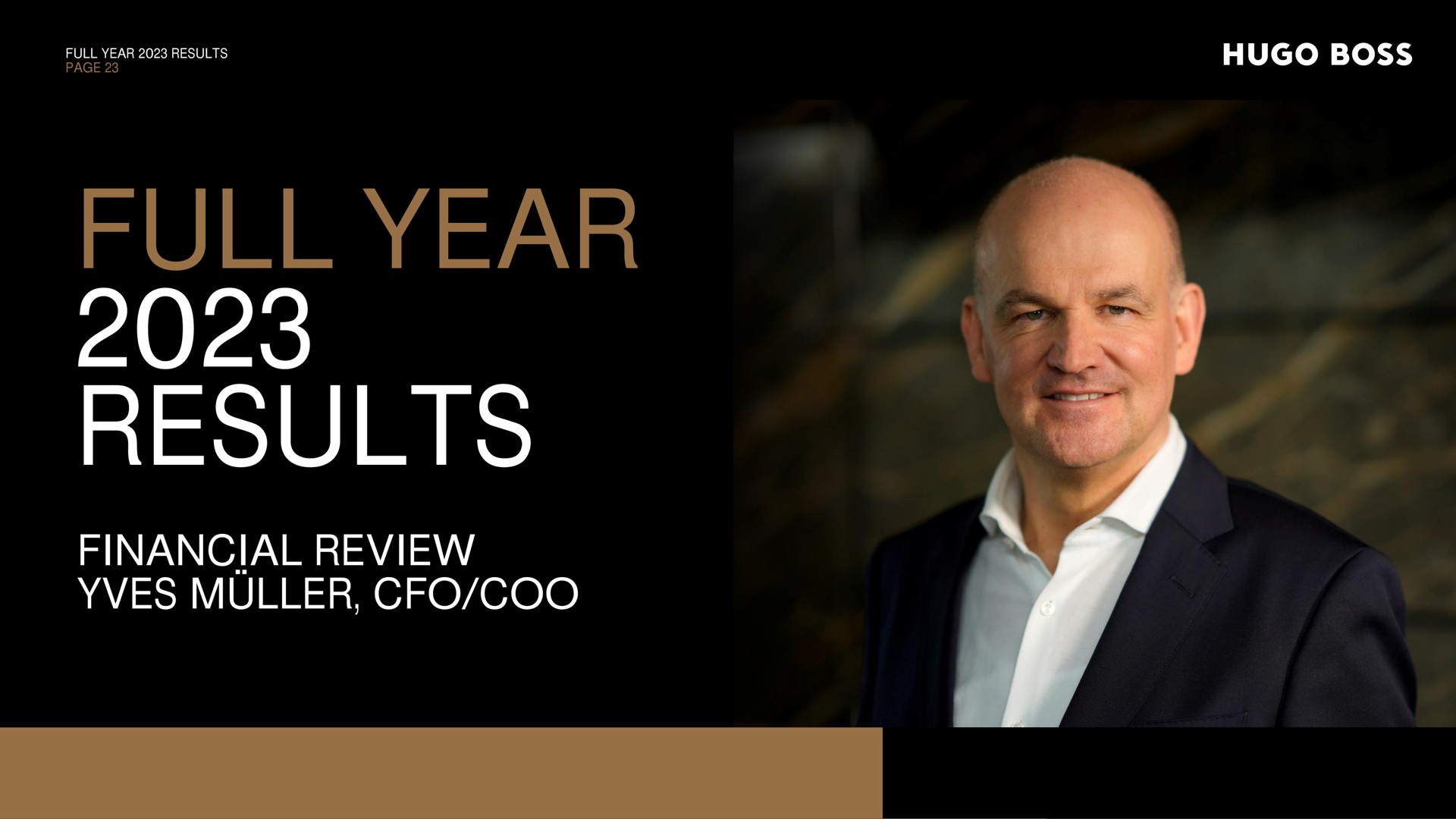 full year results financial review coo boss muller | Hugo Boss