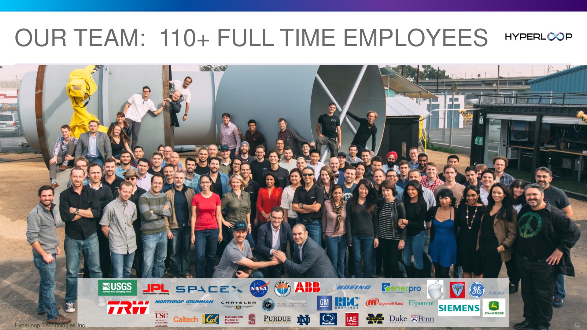 our team full time employees cor | Hyperloop One