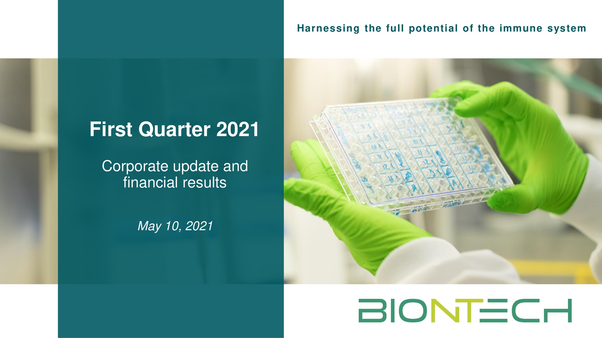 first quarter corporate update and financial results may | BioNTech